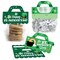 Big Dot of Happiness Shamrock St. Patrick's Day - DIY Saint Paddy's Day Party Clear Goodie Favor Bag Labels - Candy Bags with Toppers - Set of 24